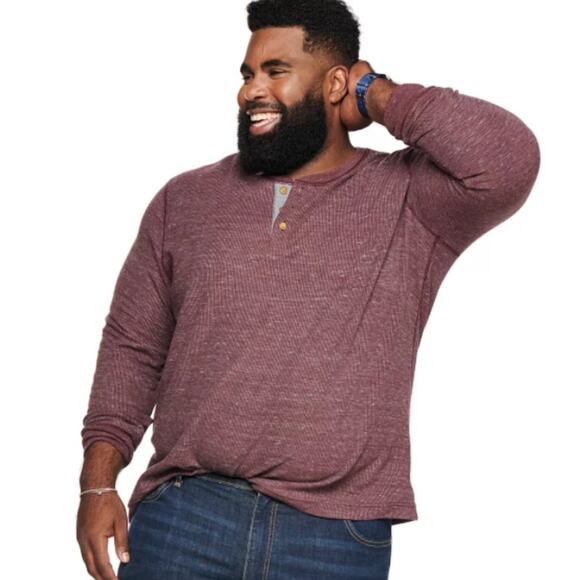 SONOMA Men’s Supersoft Modern-Fit Henley, XL - Picture 9 of 9